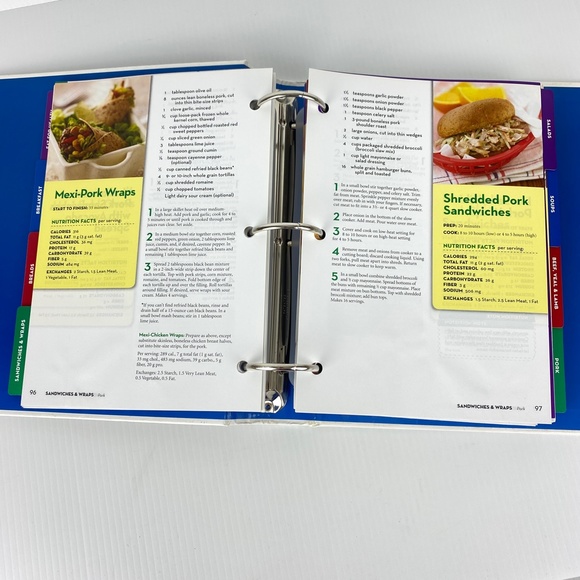 Better Homes and Gardens Eat Well Lose Weight Cookbook Hardcover Binder Recipes - Picture 9 of 12